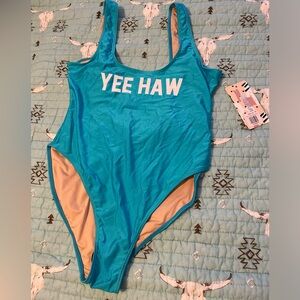 Yee haw swimsuit. New with tags.